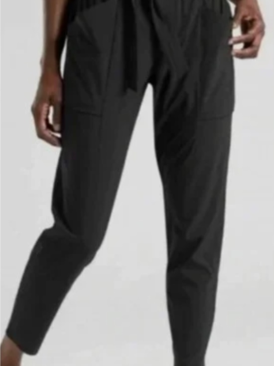 Athleta Pants - Athleta Black Ankle Tapered Pull-On Jogger Pants